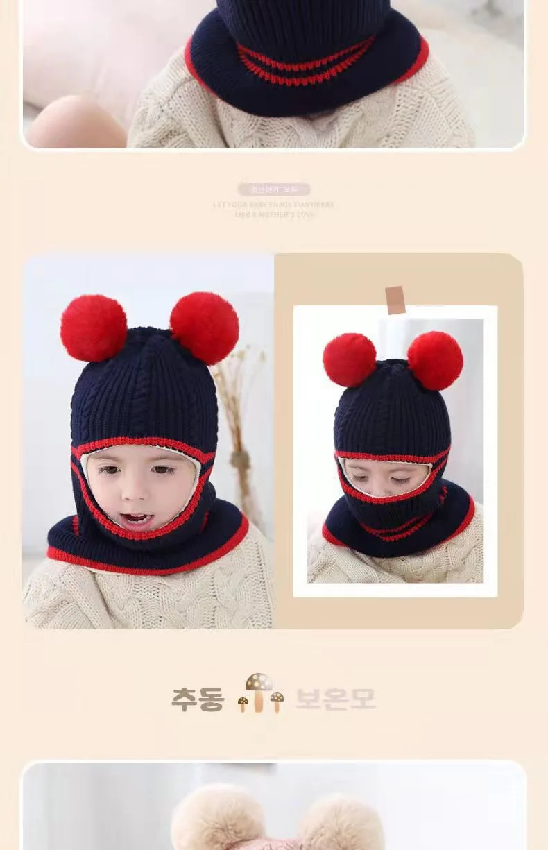 Autumn Winter New Newborn Baby Knitting Warm Scarf Cap Boy Girl Infant Solid Fashion Pullover Hat Kid Windproof Earmuffs Caps 16 Autumn Winter New Newborn Baby Knitting Warm Scarf Cap Boy Girl Infant Solid Fashion Pullover Hat Kid Windproof Earmuffs Caps