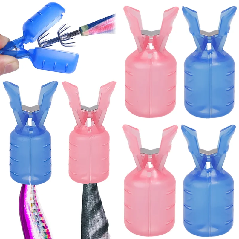 

5Pcs/lot Squid Jig Hook Protector Case Covers Umbrella Fishing Hooks Safety Caps for Fishing Gear Fishing Accessories Tools