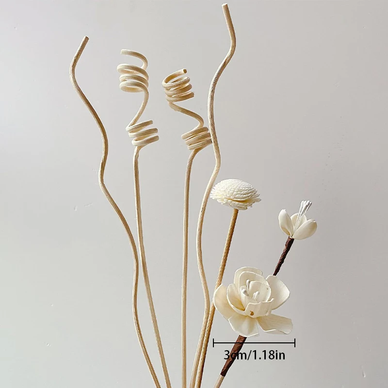 Artificial Flower Rattan Reed Sticks Fireless Fragrance Aroma Diffuser Refill Stick Replacement Diy Floral Ornaments Home Decor