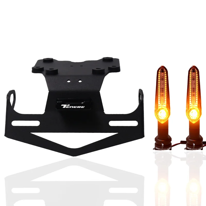 حامل لوحة ترخيص الدراجة النارية الخلفية مع قوس ضوء...