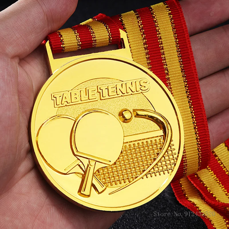 Basketball and Badminton Swimming and Fencing Medal, Can be Customized, Metal, General Gold, Silver and Bronze