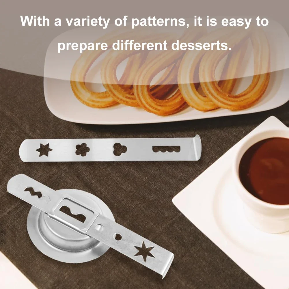 1-3Set Meat Mincer Attachment Stainless Steel with Connection Ring Cookie Maker Attachment Biscuit Mould for Size 5 Meat Grinder