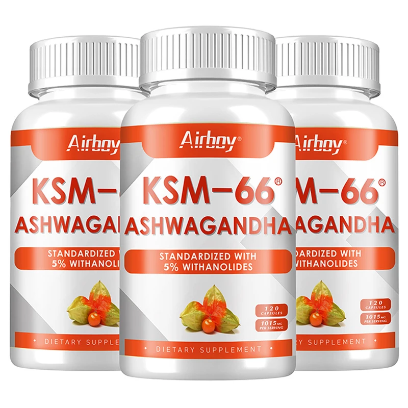 KSM-66 Ashwagandha Root Extract Stress Support Mood Soothing Focuses Energy and Vitality Replenishes Energy ashwagandha supplement