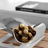 Luxury Stainless Steel Fruit Bowl Mirror Tray Decorative Tray Designer Plate for Home Decoration Table 2