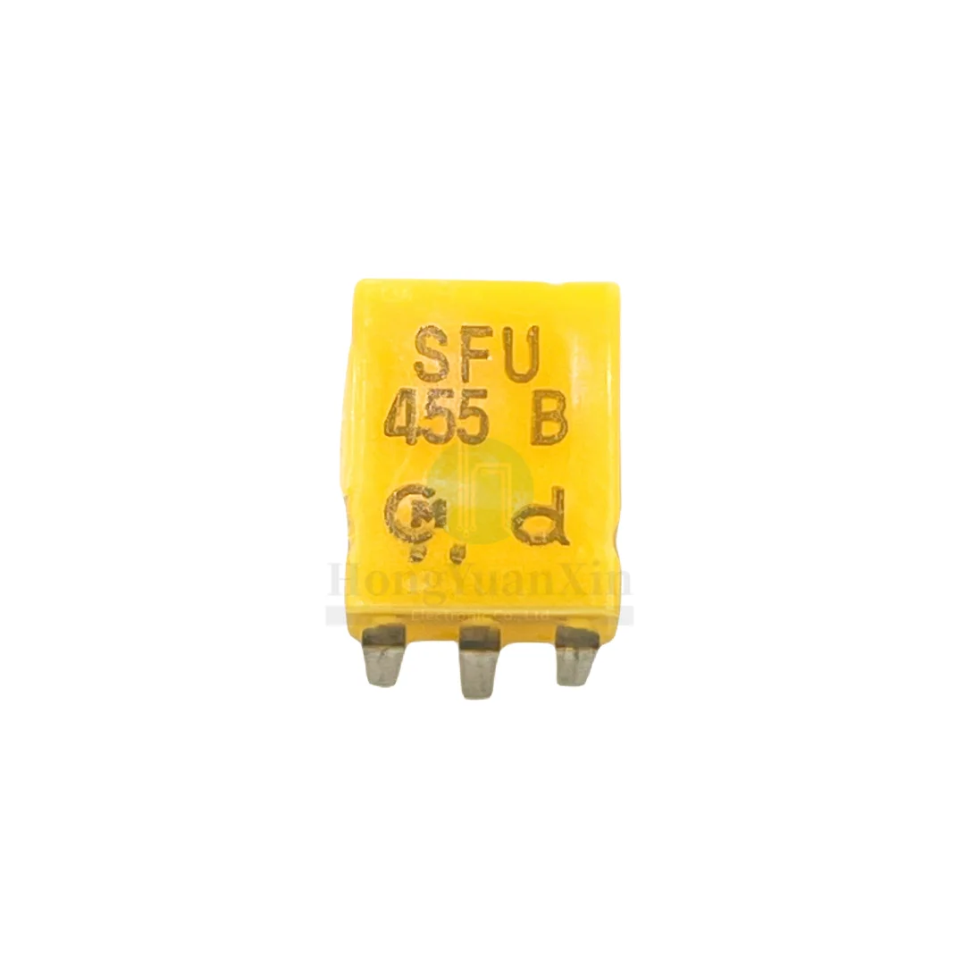 100PCS/세라믹 수정 발진기 SFU455B2 455B2 455KHZ 곡선 발 3 피트 필터 원격 제어 기계
