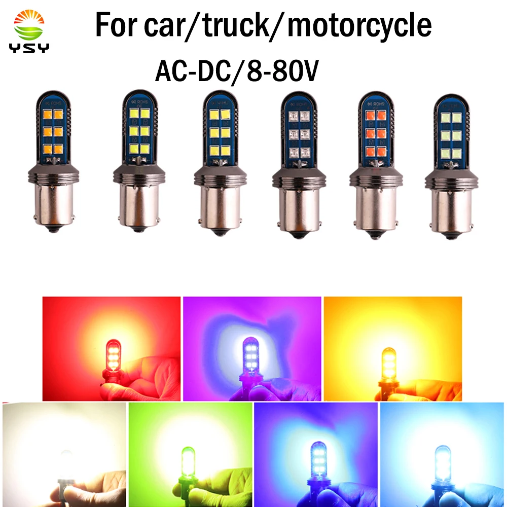 1 шт. 1156 1157 T20 T25 12SMD 3030 светодиод для автомобиля грузовика мотоцикла фонарь заднего