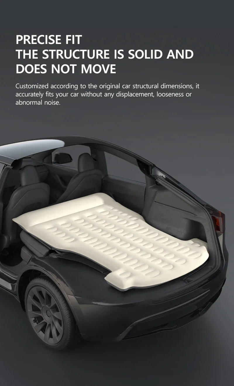 For Tesla Model Y 2020-2025 Portable Inflatable Mattress Memory Foam Outdoor Cam
