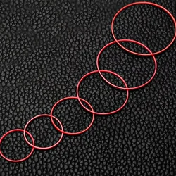 Premium Red Watch Case Back Gasket - 0.6mm Thickness, 27.5 - 38.5mm O Ring for Repair and Spare Parts (30 x0.9x0.6mm)