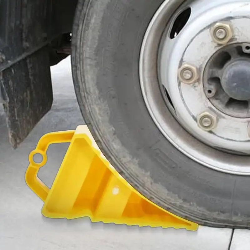 2 Cunei Per Auto Antiscivolo – 15x10 Cm, In Gomma Ad Alta Resistenza, Con Maniglia E Fondo Antiscivolo, Per Camper, Rimorchi E Veicoli