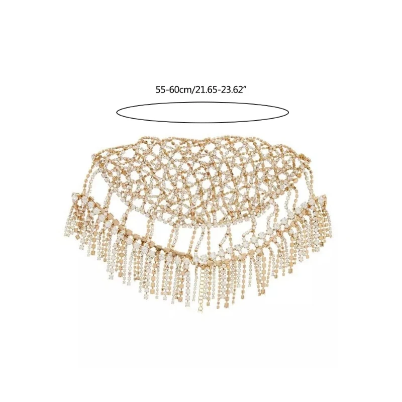 European and American Ethnic Tassel Headband Exaggerated Stage for Head