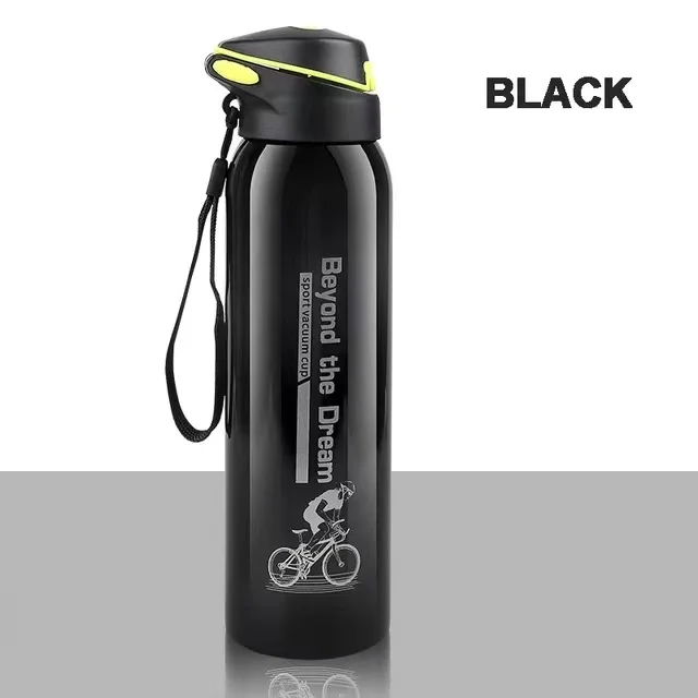 500ml Bike Water Bottle Drink Flask Stainless Steel Cup Outdoor Sport Running Mountain Cycling Warm-Keeping Bicycle Kettle