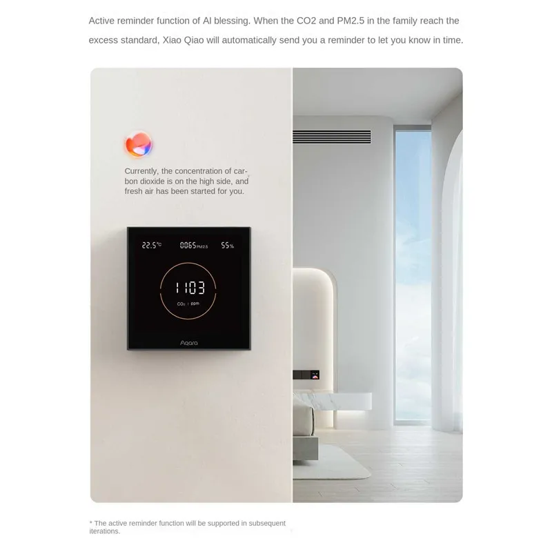 NEW Air Quality Monitor Panel S1 Omni Directional Air CO2 PM2.5 Temperature Hum