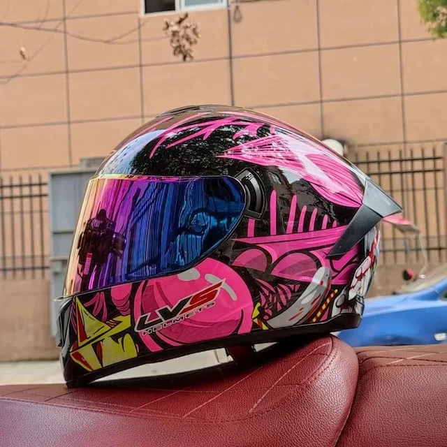 Casco de Moto para hombre, casco de Moto para mujer, de cara