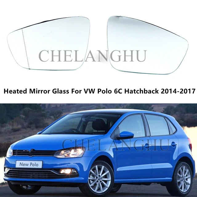 Heated Auto Side Mirror Glass For VW Polo V Hatchback 6R 6C 2009 2010 2011  2012 2013 2014 2015 2016 2017 left right replacement - AliExpress