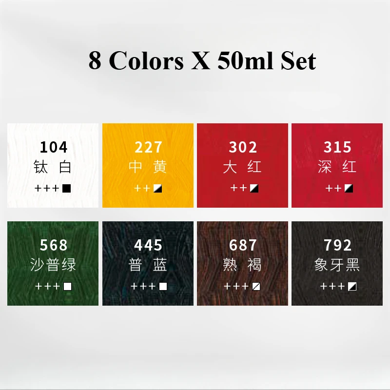 Phoenix 50ml High-Saturation Fast-Drying Creamy Oil Paint for Artists and Beginners