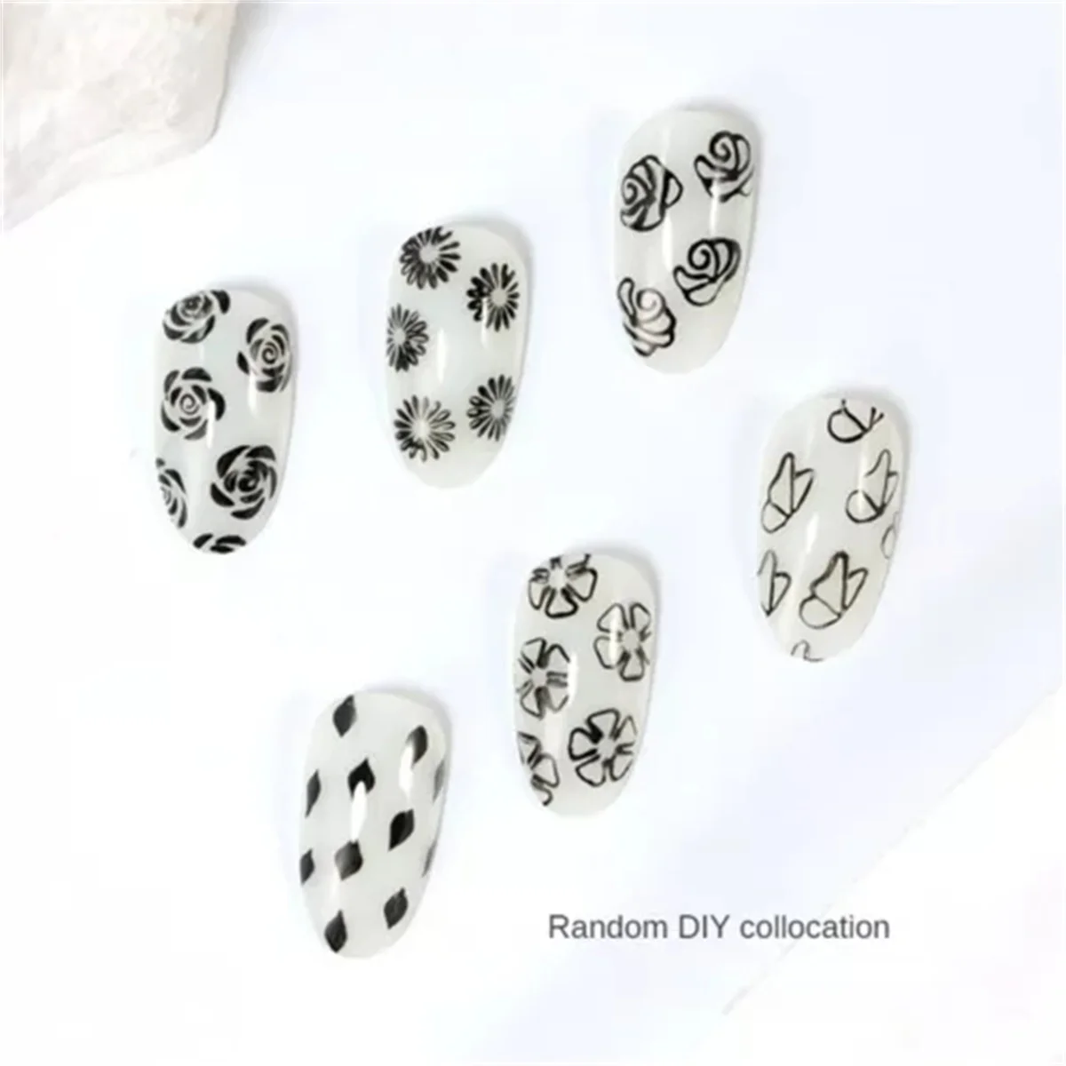 6/10pcs Nail Transfer Pen Multi functional Tool Graffiti Pointillism Printing Silicone Seal Pen DIY Nail Art Creation Decoration 5