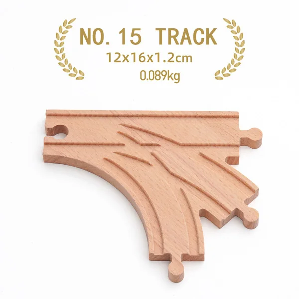 Deluxe Wooden Train Track Accessories Set for Kids - Premium Quality Railway Toys