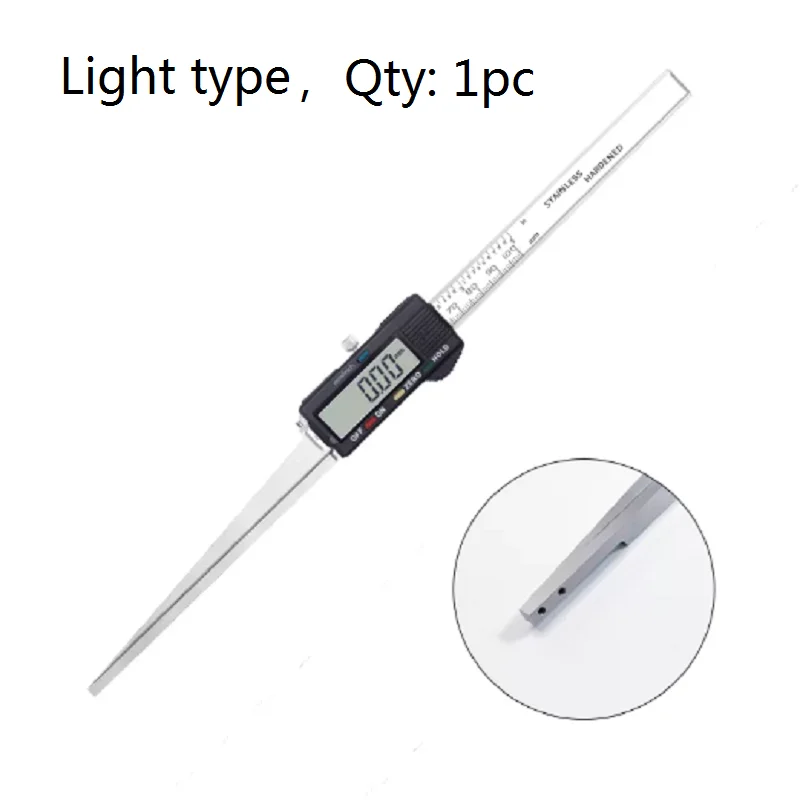 0.2-60MM 디지털 웨지형 펠러 게이지 가벼운/무거운 펠러 버니어 캘리퍼스 포인트형 갭 룰러 스테인리스 스틸 버튼 갭 게이지
