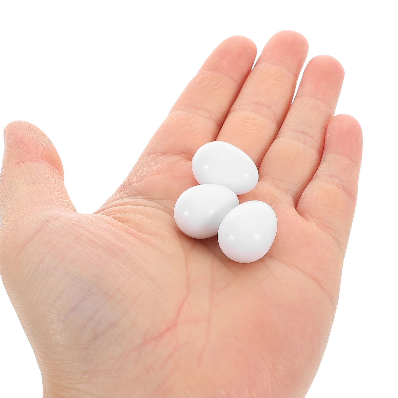 30 Pcs Parrot Fake Eggs Artificial Chicken Plastic Pigeon Small Bird Quail Baby Fertility Control