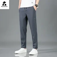 2024 Men's Sports Pants Spring Business Casual Loose Comfortable Drawstring Straight Pants Outdoor Fitness Jogger Men's Pants 1
