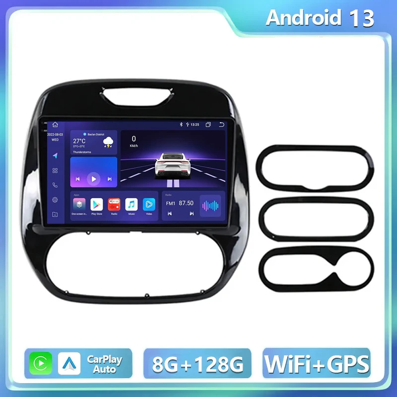 

Автомобильный радиоприемник на Android 13 для Renault Kaptur Captur 2016 2017 2018 2019 мультимедийный плеер 2 Din беспроводной Carplay Стерео GPS головное устройство