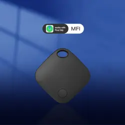 Advanced Smart Bluetooth GPS Tracker with Find My App Anti-Loss Alert System (Black)