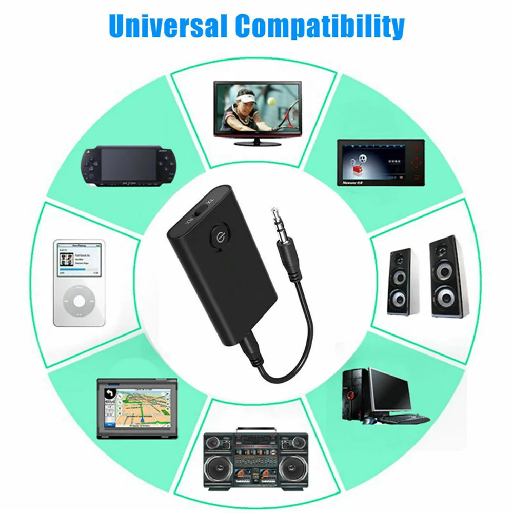 2 in 1 Transmitter Receiver Bluetooth 4.0 Wireless Adapter with 3.5mm Jack Bluetooth Audio Adapter For PC TV Car Sound System bluetooth transceiver adapter bluetooth adapter audio adapter bluetooth audio receiver