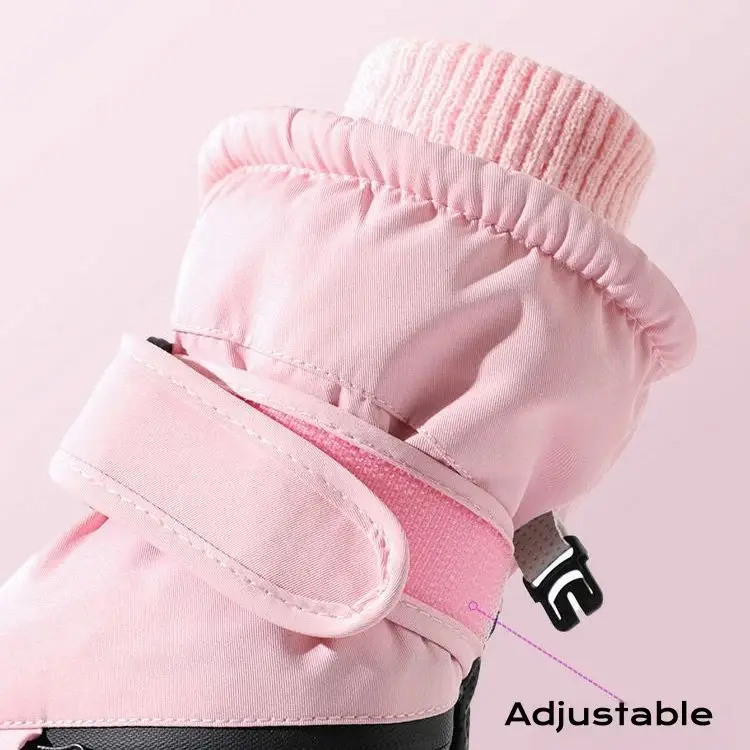 Ski Gloves Women Waterproof Padded Thickened Cotton Winter Touch Screen Warm Windproof Outdoor Riding Motorcycle Sports Men Soft 6