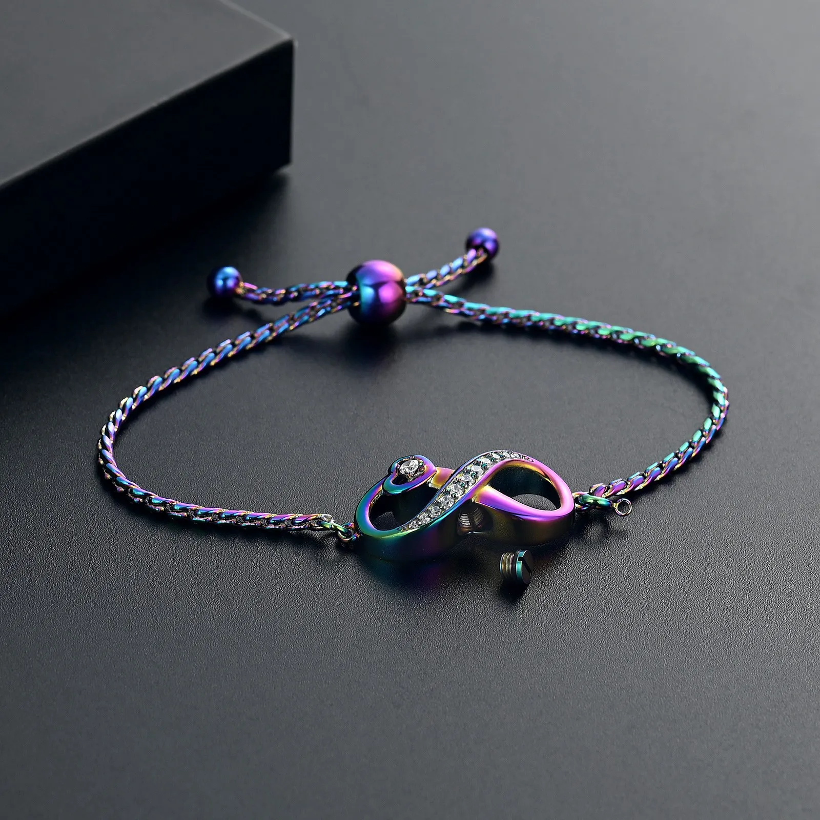 Bowknot Urn Bracelet For Human/Pet Ashes Cremation Keepsake Jewelry Elegant Gifts To Women Funeral Memorial