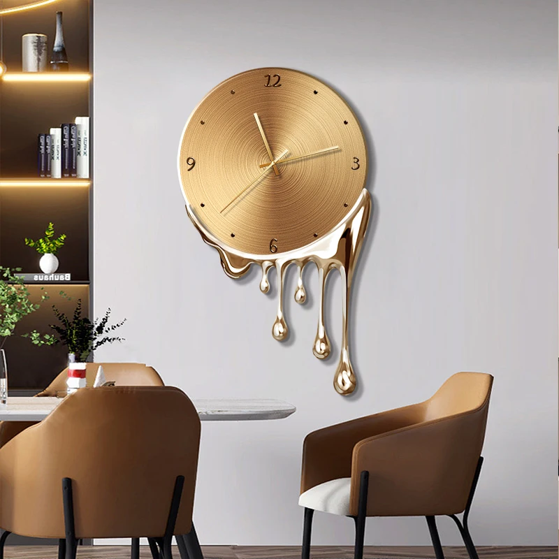 

Salute to Dali - Original Design Wall Clock Painting Light Luxury Modern Luxury Restaurant Dining Hall Wall Decoration Painting