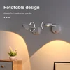 1pc Rechargeable Spotlight No Wiring No Punching No Installation  Wireless Home Background Wall Mural Light Smart Led Wall Light 3