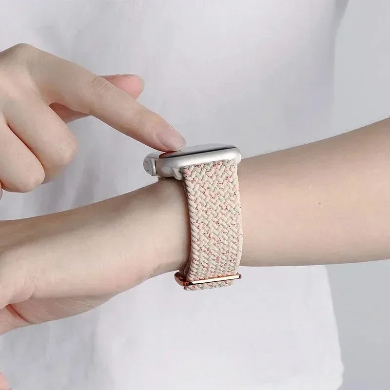 Breathable Nylon Braided Stretchy Bracelet Band