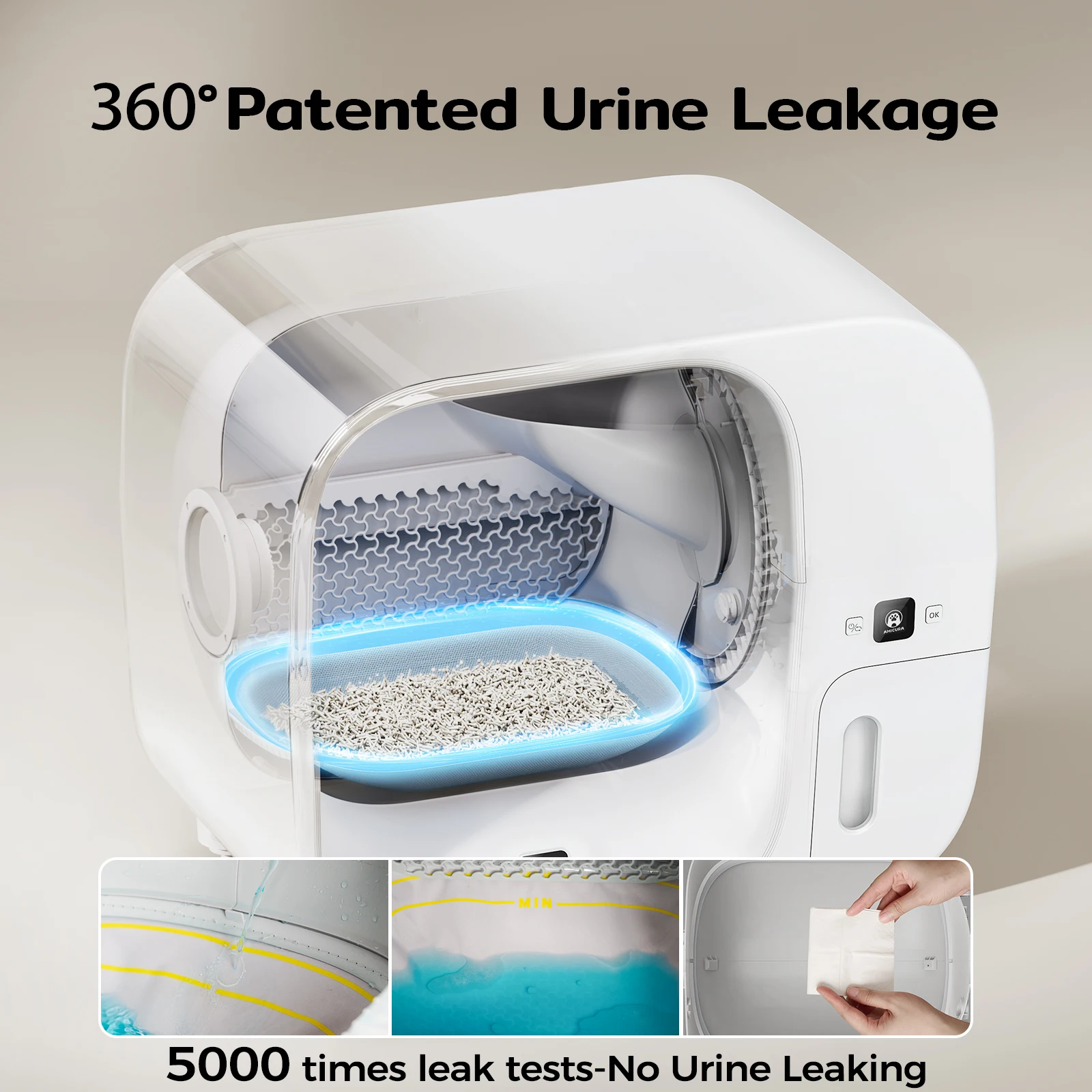 猫用トイレ　自動セルフクリーニング猫用トイレ　アプリ連携＆UV除菌機能付き Amazon | 複数の猫用のスマートセルフクリーニング猫トイレ