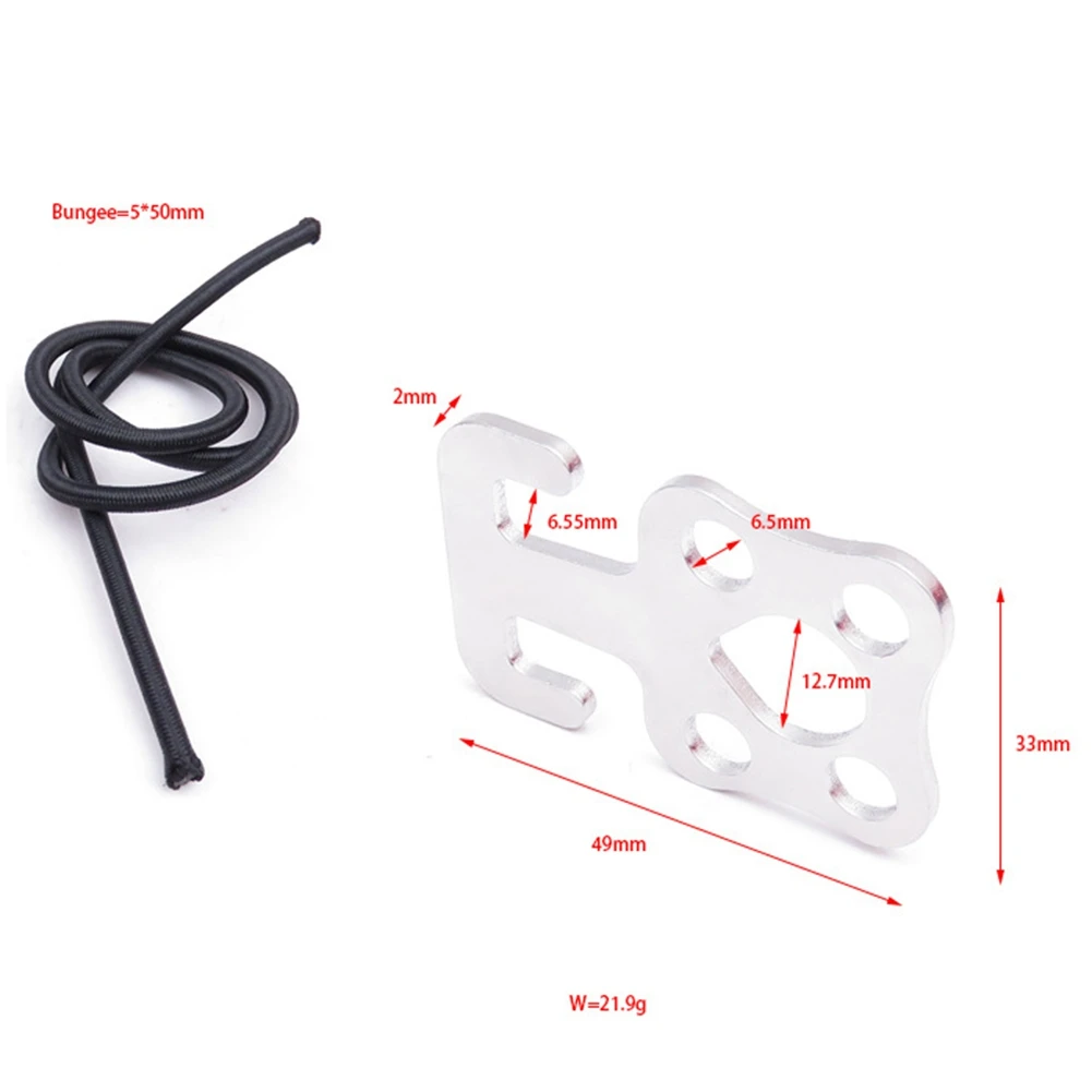 

Подводное плавание SS пластина крючок с банджи для Backmount Sidemount BCD и сухой костюм