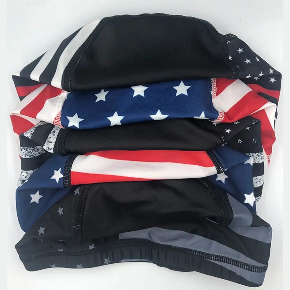 2024 Outdoor Sports Cycling Cap Pirate Hat Flag Print Dome Helmet Liner Hat Moisture Wicking Hat Fast-drying Beanie Running Cap 4