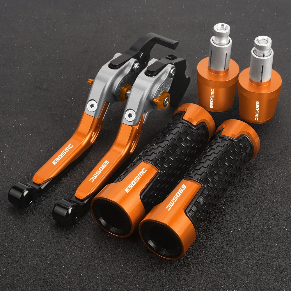 

690SMC 690 SMC For 690SMC 2008 2009 2010 2011 2012 2013 Motorcycle Handlebar Hand Grips Ends Handle Brake Clutch Levers