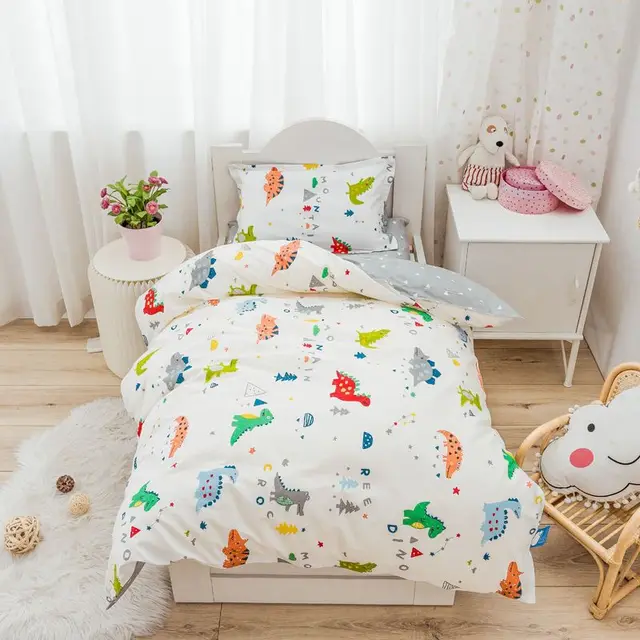 Four Seasons Pure Cotton Quilt Cover Kindergarten School Special Quilt Cover Boys Girls Baby Bedding Cartoon Home Quilt Cover 2