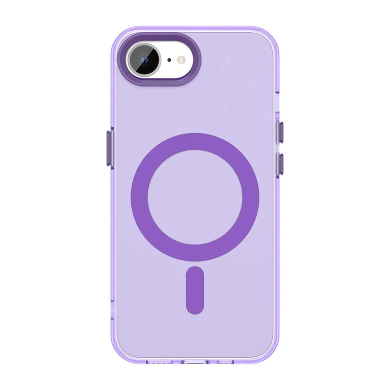 Luxury Shockproof Matte Transparent Phone Case with MagSafe-Compatible Wireless Charging