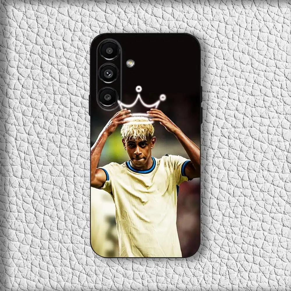Sleek Black Soft Cover Phone Case by L-Lamine Yamals