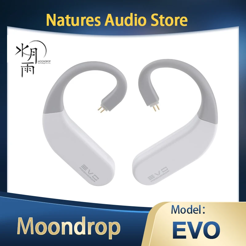 

Moondrop EVO Hi-Fi True Wireless Bluetooth 5,2, ушной крючок, Двойной ЦАП ES9318, Поддержка APTX HD, 2 контакта, 0,78 мм