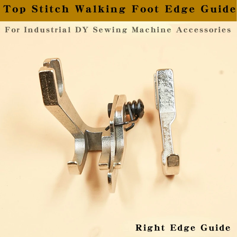 

Top Stitch Walking Foot Right / Left Edge Guide Presser Feet For Industrial DY Sewing Machine Accessories U192 U193