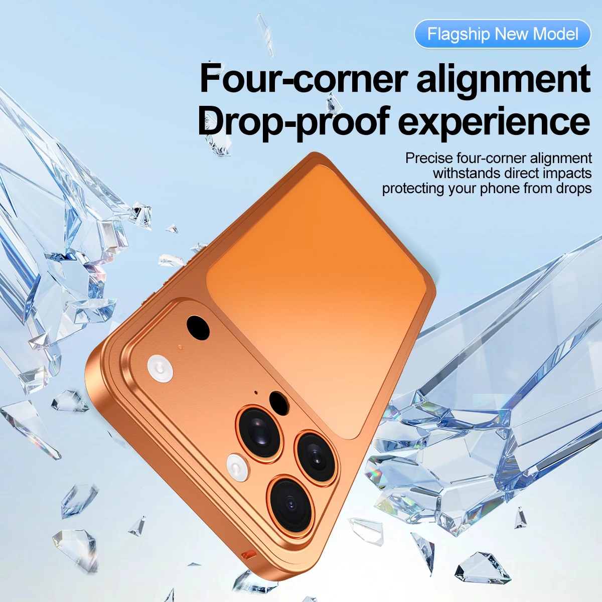 Luxury Aluminum Alloy Slim Frame Case with Metal Backplane