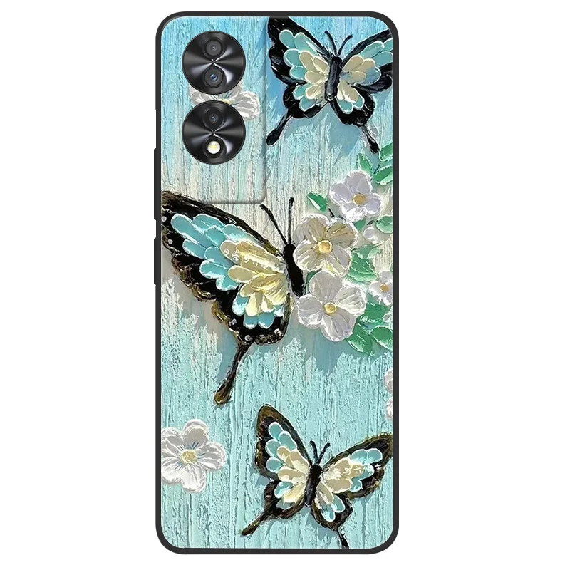 Elegant Marble Soft Matte Silicone Phone Case - Full Coverage Design, 6.78''