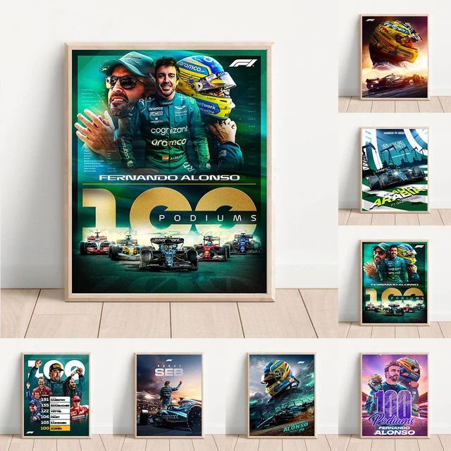 Fernando Alonso 100th Podium Reinstated Home Decor Poster Canvas - REVER  LAVIE