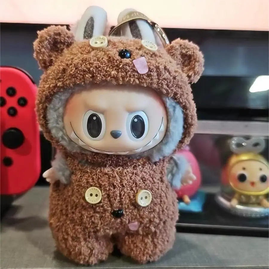 thumbnail image 1 of Ropa de bebé Labubu hecha a mano de lana Mokoko 17 cm Michimini Stellalou Chip 'N' Dale Bear Duffy Linabell 15 cm Solo ropa Sin muñeca, 1 of 5