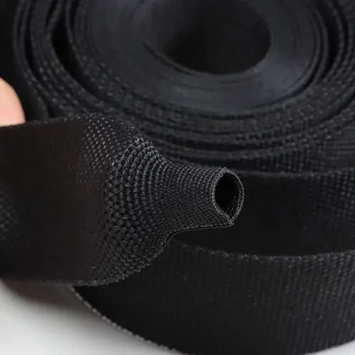 1~50m PET Braided Cable Sleeve Heat Shrink Tube Insulation Flam Retardant Shrinkable Wire Wrap Sheath Protection Cable Organizer - Image 4
