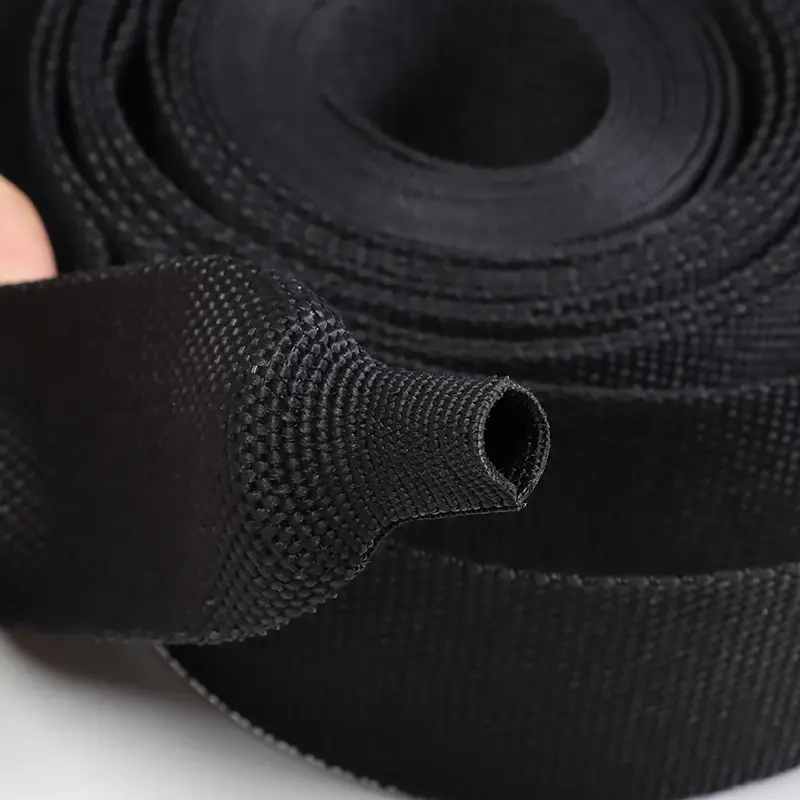 1~50m PET Braided Cable Sleeve Heat Shrink Tube Insulation Flam Retardant Shrinkable Wire Wrap Sheath Protection Cable Organizer - Image 4
