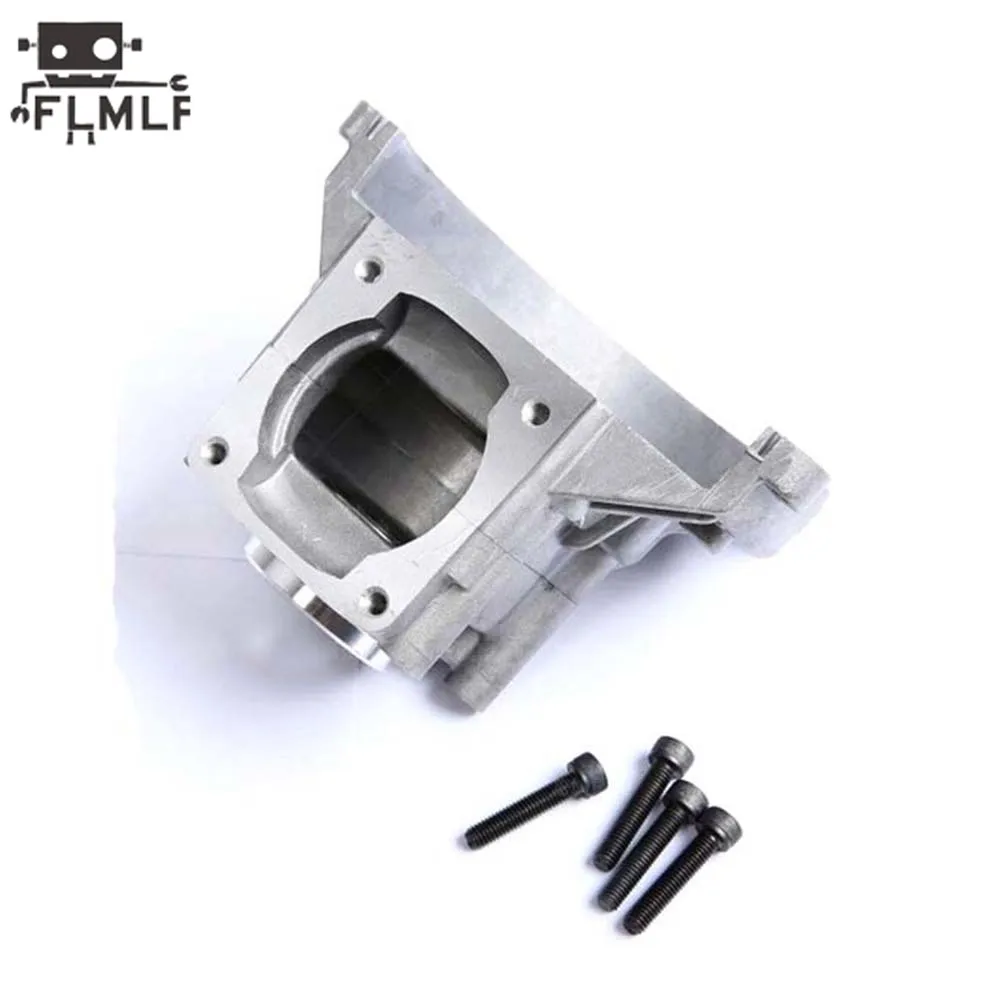 Moteur RC 26CC à 45CC carter 4 boulons, angle latéral révélant le carter et la culasse.