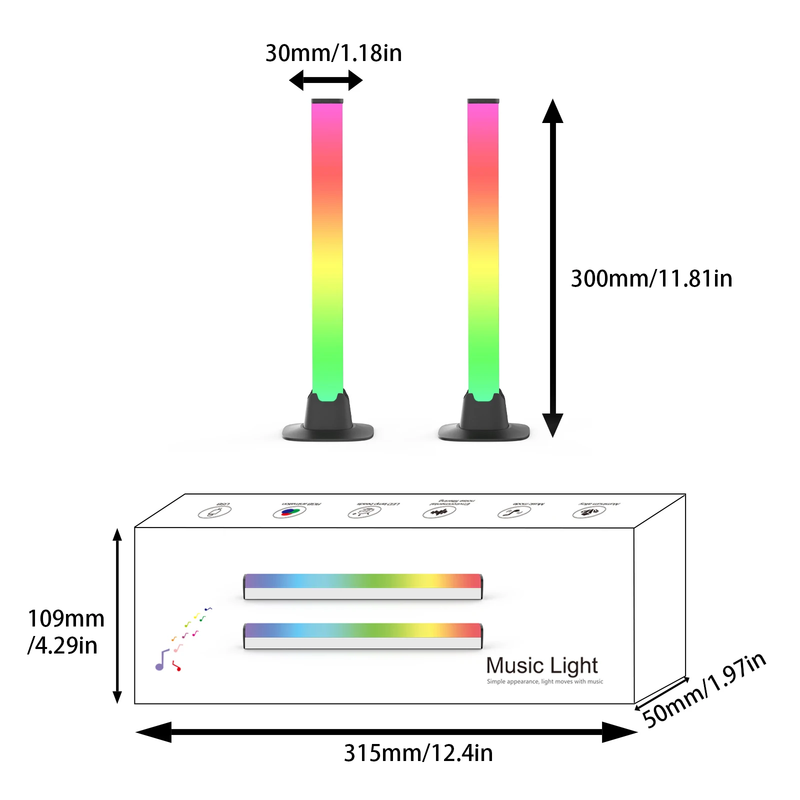 LED 조명 블루투스 RGB 다채로운 테이블 램프, 원격 음악 동기화 침실 게임 데스크탑 조명 침대 옆 바닥 램프
