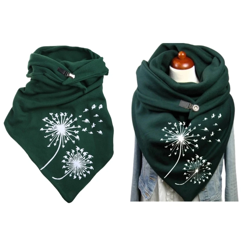 

Neckerchief Scarfs Triangular Scarf With Button Soft Scarf Wrap Scarf